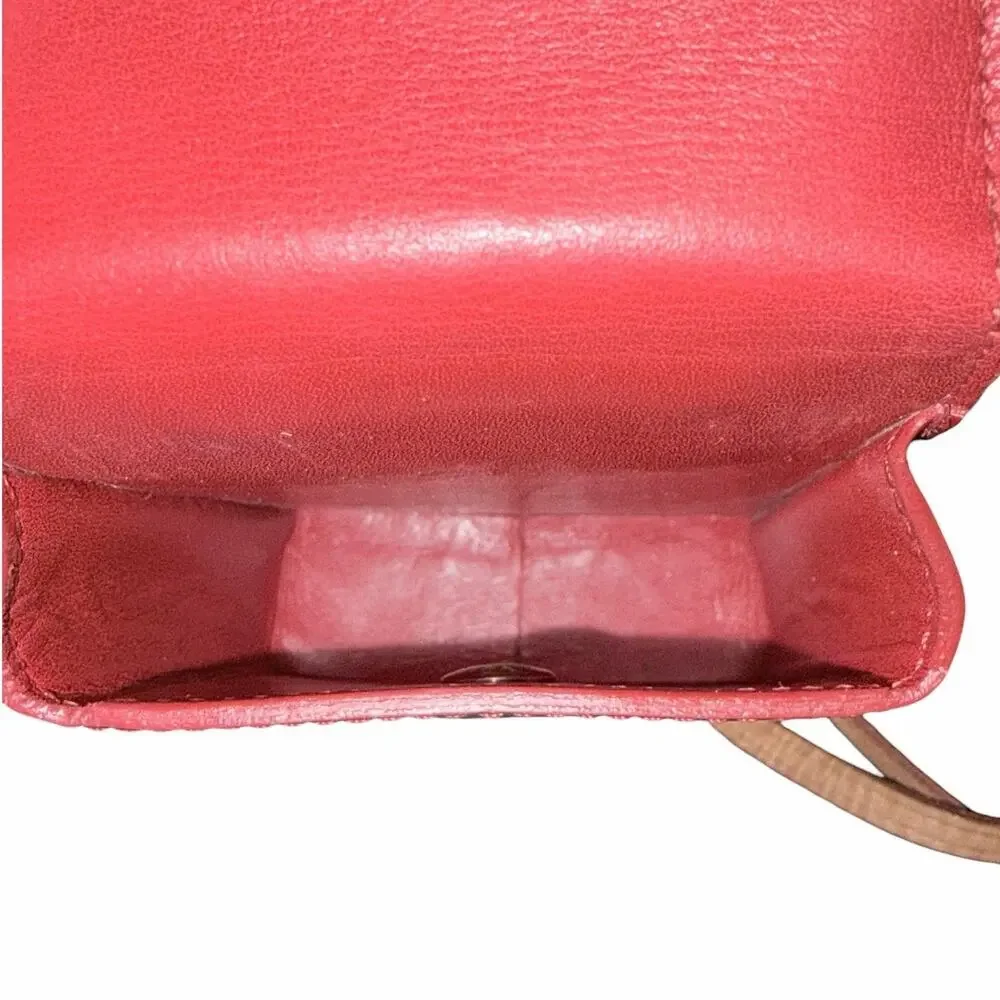 Louis Vuitton Vernis Red Patent Leather Compact Case w/Strap & Dust Bag